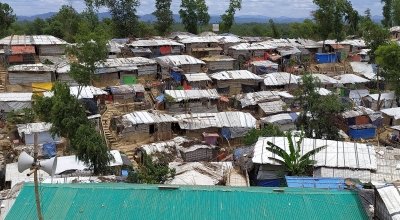 Densely populated refugee settlements in the Rohingya camp in Cox’s Bazar. Photo: Md. Al-Nasim