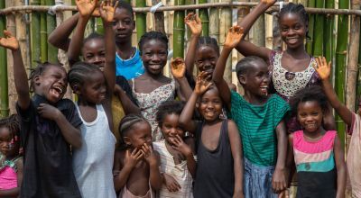 Happy children of Buigba Town, Liberia