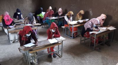 IFAL programme, adolescent girls attending literacy class at Adey Learning Centre, Dessie Zuria Woreda, South Wollo Zone, Amhara Region. Photo: Zelalem Mulugeta/Concern Worldwide
