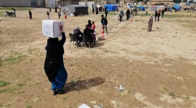 Supply distribution in northern Syria