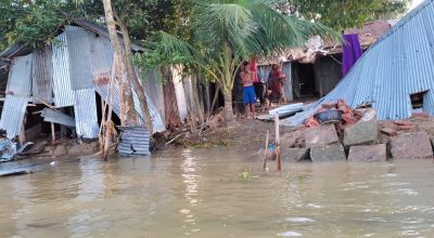 Flooding situation in Santiganj upazila, Sunamganj. Photo: Zillur Rahman/ Concern Worldwide