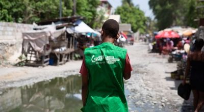 Concern staff in Haiti 