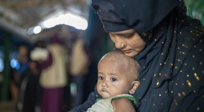 Thank you for helping mothers like Ayesha* feed their children, so babies like Anwar* can get better. Photo: Saikat Mojumder / Concern Worldwide. 