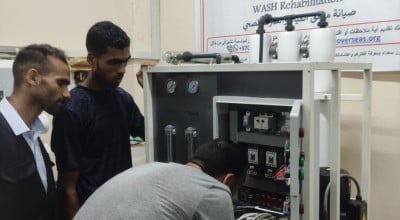 CESVI instals water filter 