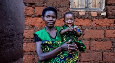 Prisca visits families to monitor child nutrition, support new mothers, and share practical tips on hygiene and healthy feeding. Her work helps build trust, improve health, and drive lasting change in her community. Photo: Eugene Ikua/Concern Worldwide.