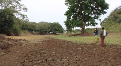 Dry river bed in Odole Community, Tana River, Kenya. October 2025. Photo: Charlotte Woellwarth/Concern Worldwide.