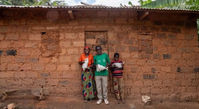 Dionise and Rose have transformed their lives following the Green Graduation Programme raising rabbits and a pig, farming cassava and beans using homemade manure, and selling some of their produce at local markets. Photo: Eugene Ikua/Concern Worldwide.