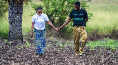 Isha and her partner Unisa took part in the Living Peace initiative, which helped them develop healthier ways to cope and communicate, strengthening their relationship. Photo: Eugene Ikua/Concern Worldwide.