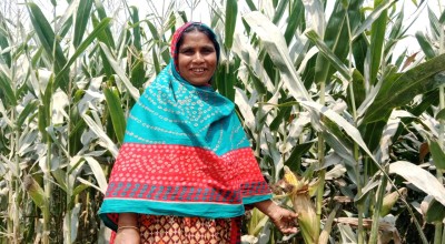 Jahanara rebuilt her life after repeated river erosion with support from the CRAG and the Bangladesh government. Photo: Md. Abadullah Mondal – Gana Unnayan Kendra (GUK).