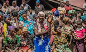 Women of Kisoko site, Masisi, DRC. Photo: Gabriel Nuru/Concern Worldwide.