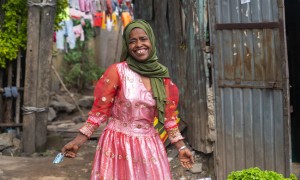 KOICA programme participant Birhani in Addis Ababa. Photo: Eugene Ikua/Concern Worldwide.