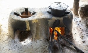 An eco-stove being used in Buchanan, Liberia. Photo: Concern Worldwide.