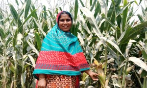Jahanara rebuilt her life after repeated river erosion with support from the CRAG and the Bangladesh government. Photo: Md. Abadullah Mondal – Gana Unnayan Kendra (GUK).