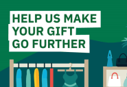 Help us make your gift go further graphic