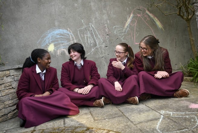 Photo of the 2024-2025 Concern Debates Champions Laurel Hill Secondary School FCJ from Co. Limerick